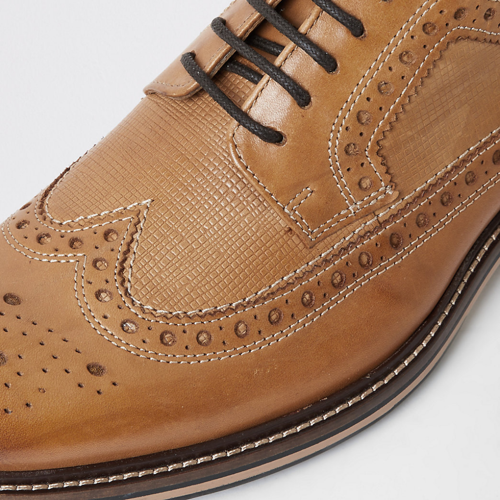 brown brogues wedding