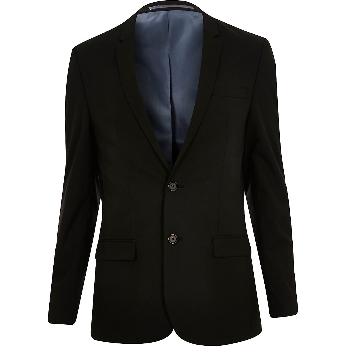 River Island Black Stretch Skinny Fit Suit Jacket - OGalax